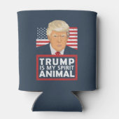 トランプは私の精神動物おもしろい 缶クーラー (裏面)