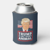 トランプは私の精神動物おもしろい 缶クーラー (缶裏面)