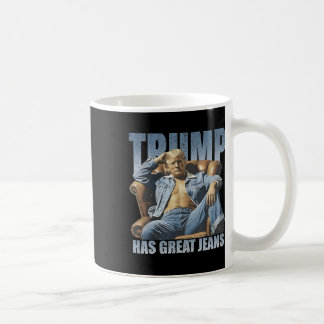 トランプは素晴らしいジーンズを持っている面白いレトロなデザイン コーヒーマグカップ