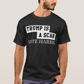 トランプは詐欺師の投票ハリスだ Tシャツ