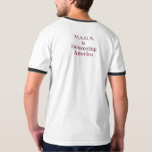 トランプは詐欺師 Tシャツ (裏面)