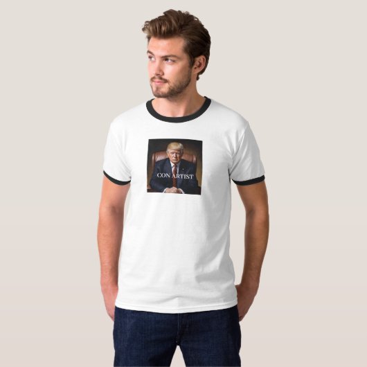 トランプは詐欺師 Tシャツ (正面フル)