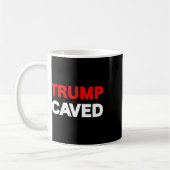 トランプは関税貿易戦争の皮肉に屈おもしろいする コーヒーマグカップ (左)