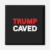 トランプは関税貿易戦争の皮肉に屈おもしろいする マグネット (正面)