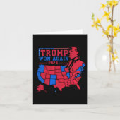 トランプは2024年に再び米国の赤波の地図を勝ち取る カード (黄色い花)
