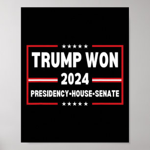 トランプは2024年に大統領選挙で勝利した上院メガリパブリック ポスター