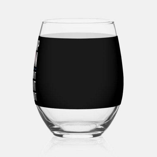 トランプは2024第47代大統領勝利を知って勝った ステムなしワイングラス (右)