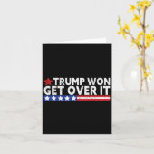 トランプは2028年のアメリカ国旗を乗り越える カード (黄色い花)