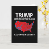 トランプは5gよりもカバー率がいい面白い選挙地図 カード (黄色い花)