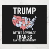 トランプは5Gよりカバー率がいい 今聞こえる? ビールラベル (シングルラベル)