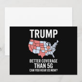 トランプは5Gよりカバー率がいい 今聞こえる? 招待状 (正面/裏面)