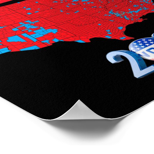 トランプは、2024年選挙おもしろいのResuを聞くことができる ポスター (角)