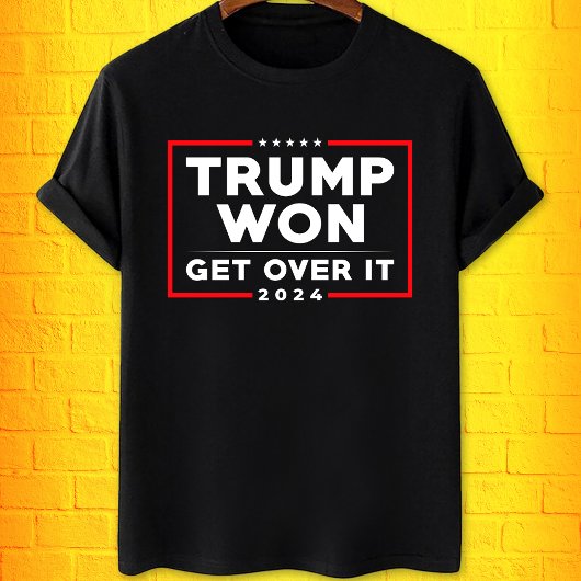 トランプはItアンチ民主党員を乗り越えおもしろいて勝利した Tシャツ