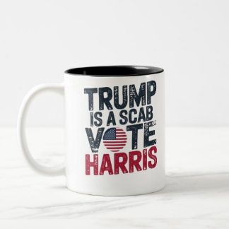 トランプはSCAB投票ハリス ツートーンマグカップ