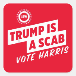 トランプはScab Vote Harris 2024大統領である スクエアシール