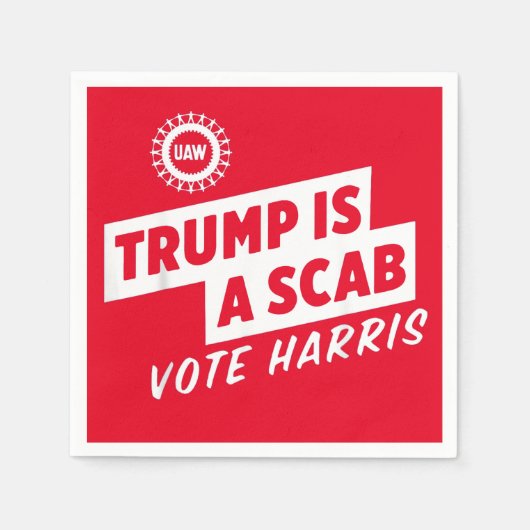 トランプはScab Vote Harris 2024大統領である スタンダードカクテルナプキン (正面)