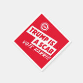 トランプはScab Vote Harris 2024大統領である スタンダードカクテルナプキン (角)