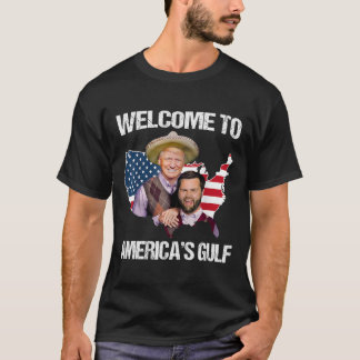 トランプへようこそアメリカのガルフトランプVance Brothe Tシャツ