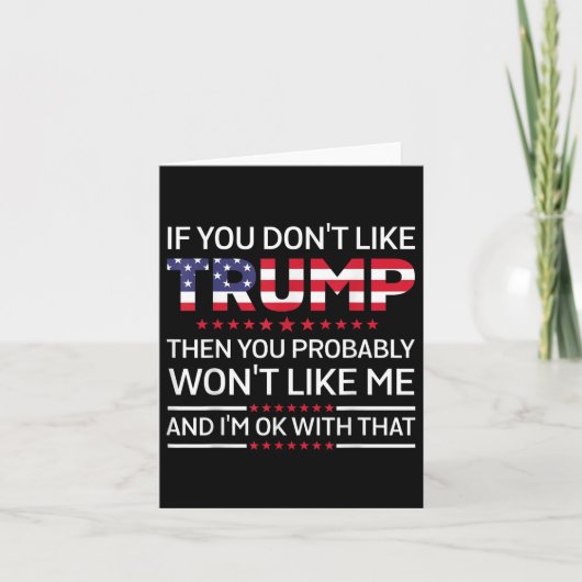 トランプもしが好きじゃないなら嫌いだろう カード (正面)