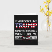 トランプもしが好きじゃないなら嫌いだろう カード (黄色い花)