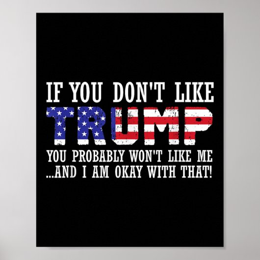 トランプもしが好きじゃなくて私が好きじゃないんだ ポスター (正面)