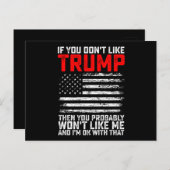 トランプもしが好きじゃなくて私じゃないかも ポストカード (正面/裏面)