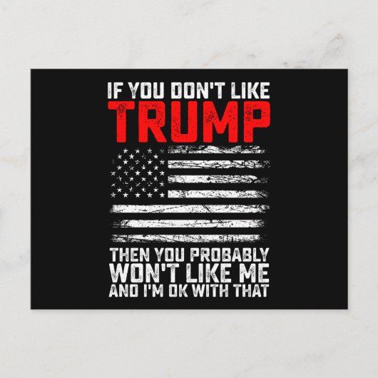 トランプもしが好きじゃなくて私じゃないかも ポストカード (正面)