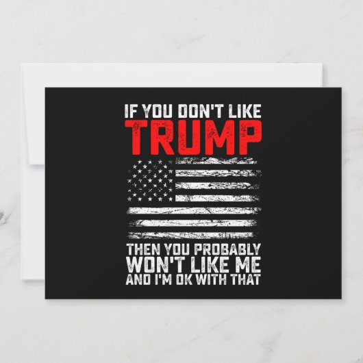 トランプもしが好きじゃなくて私じゃないかも 招待状 (正面)