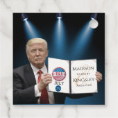 トランプもっとも偉大・アメー結婚ジング フェイバータグ (裏面)