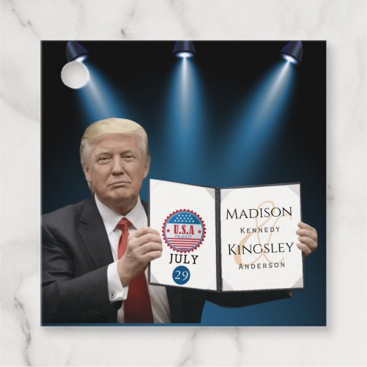 トランプもっとも偉大・アメー結婚ジング フェイバータグ (正面)