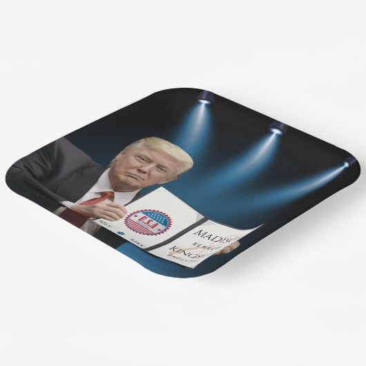 トランプもっとも偉大・アメー結婚ジング ペーパープレート (傾斜あり)