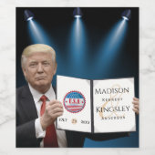 トランプもっとも偉大・アメー結婚ジング ワインラベル (シングルラベル)