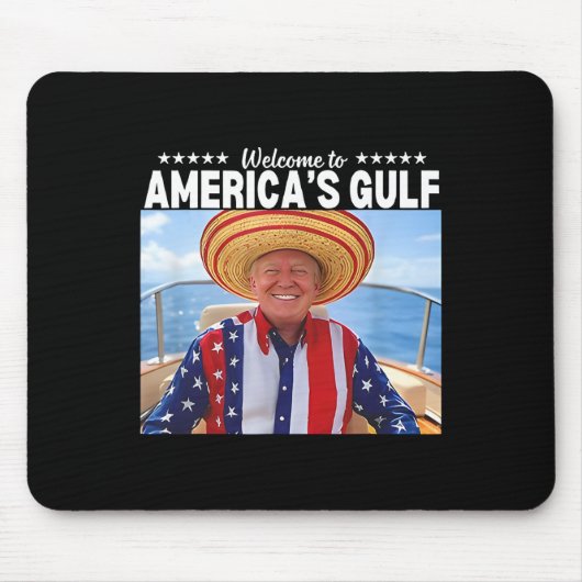 トランプようこそアメリカ湾2 マウスパッド (正面)