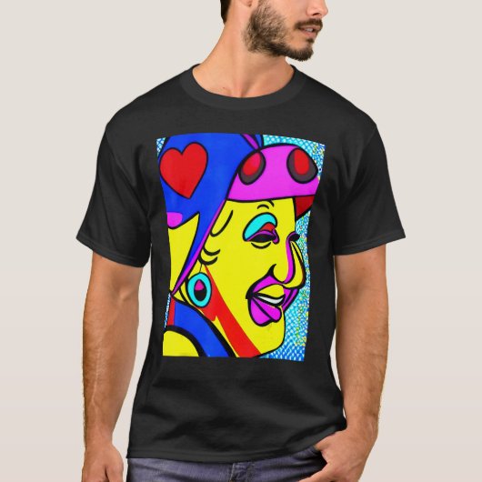 トランプをするひいおばあちゃん 2 Tシャツ (正面)