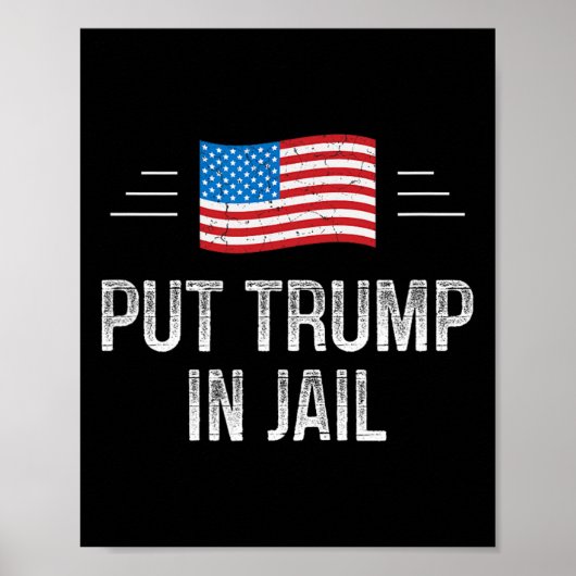 トランプを刑務所へ - ヴィンテージスタイル -  ポスター (正面)
