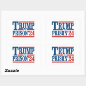 トランプを刑務所へ '24 長方形シール (シート)