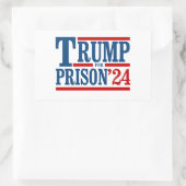 トランプを刑務所へ '24 長方形シール (バッグ)