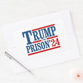 トランプを刑務所へ '24 長方形シール (封筒)