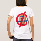 トランプを弾劾しろ！私の大統領じゃない！ Tシャツ (裏面)