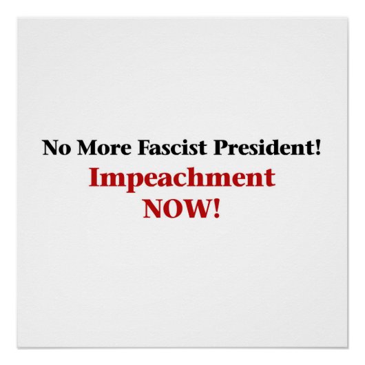 トランプを弾劾する ポスター (正面)