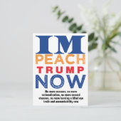 トランプを弾劾する ポストカード (スタンド正面)