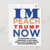 トランプを弾劾する ポストカード (正面/裏面)