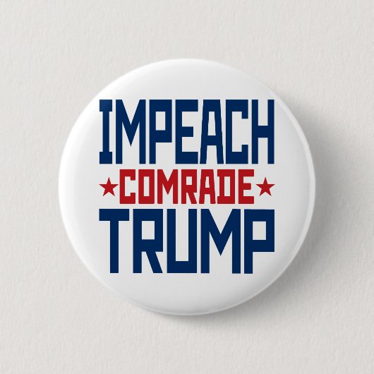 トランプを弾劾せよ - 反トランプ 缶バッジ (正面)