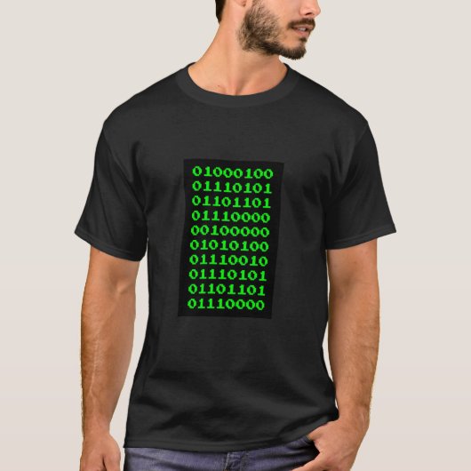 トランプを捨てる。バイナリ。 Tシャツ (正面)