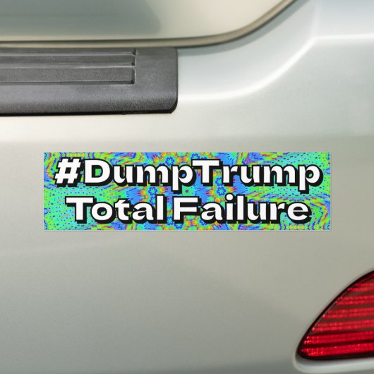 #トランプを捨てろ 完全なる失敗 バンパーステッカー (車上)