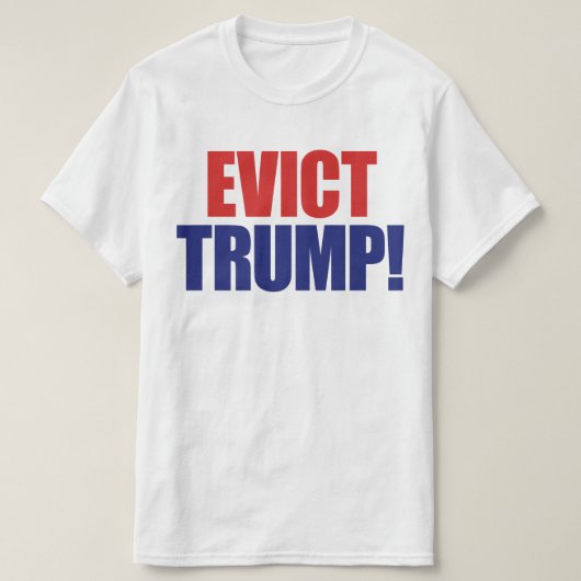 トランプを排除 - トランプ大統領を弾劾 - 反トランプ Tシャツ (デザイン正面)
