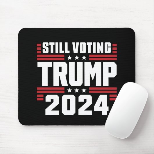トランプを支持する 2024 愛国 アメリカ国旗 マウスパッド (マウス)