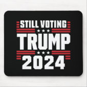 トランプを支持する 2024 愛国 アメリカ国旗 マウスパッド (正面)