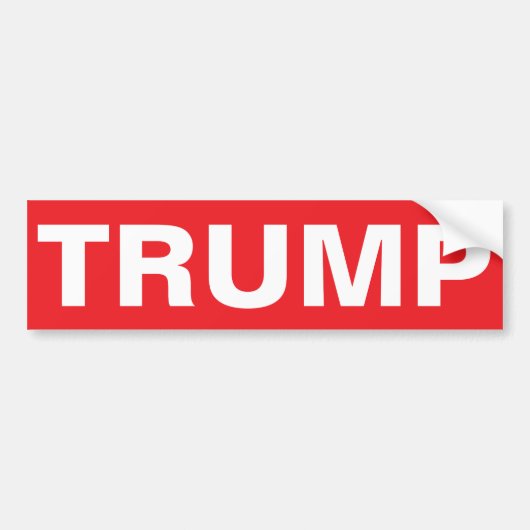 トランプを止めろ バンパーステッカー (正面)