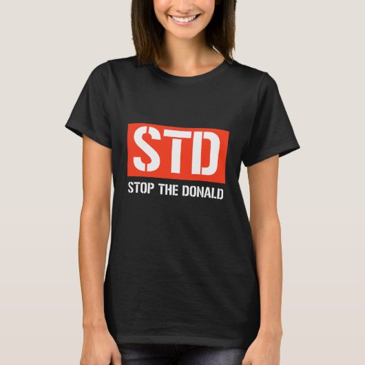 トランプを止めろ Tシャツ (正面)